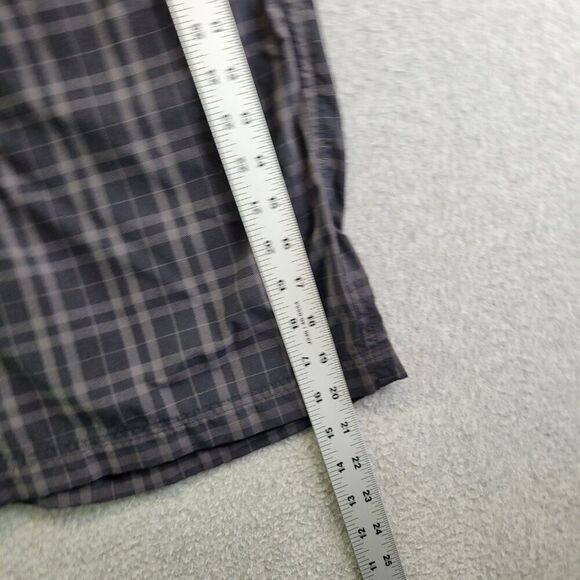 Lululemon Shorts Mens 36 Gray Plaid Kahuna Beach Skateboard Athleisure Resort - Picture 10 of 15